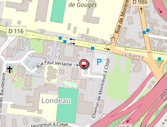 Carte de Stade Allende à Noisy-le-sec