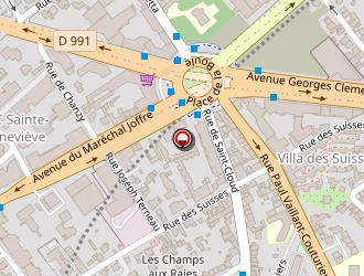 Carte de Centre Leclerc à Nanterre