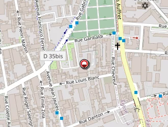 Carte de Landron à Pantin