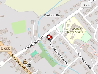 Carte de Centre Médico Social à Delme