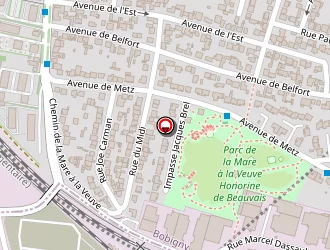 Carte de Point Sur Image à Bondy