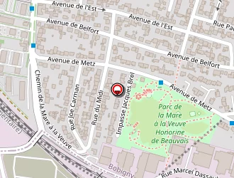 Carte de Bagimat à Bondy