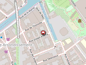 Carte de Espace 19 à Paris