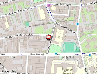 Carte de Bucau à Pantin