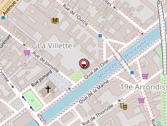 Carte de Square De La Place De Bitche à Paris