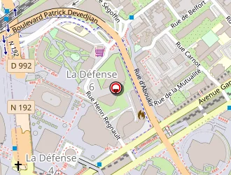 Carte de Metlife à Courbevoie