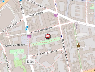 Carte de Sallam Coiffure à Pantin