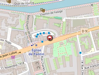 Carte de Cerfav à Pantin