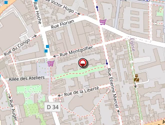 Carte de Bricorama à Pantin