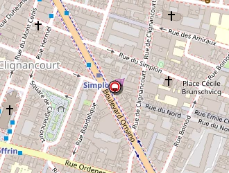 Carte de Lycée Professionnel Suzanne Valadon à Paris