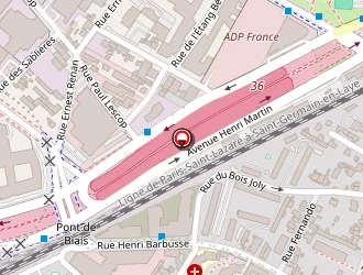 Carte de Gtm Bâtiment à Nanterre