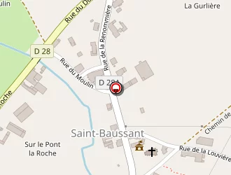 Carte de Thierry à Saint-baussant