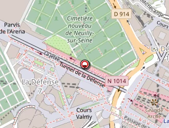 Carte de Concorde Hôtels à Nanterre