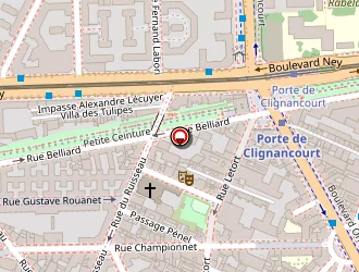 Carte de Maisons D'accueil L'îlot à Paris