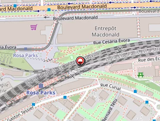 Carte de Gymnase Curial à Paris