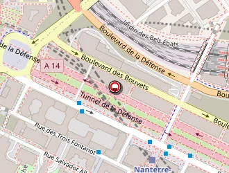 Carte de Torino à Nanterre