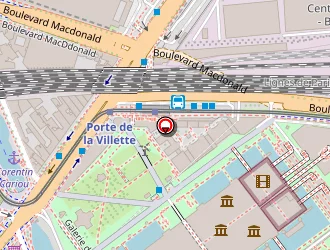 Carte de Bibliothèque De La Cité Des Sciences à Paris