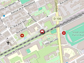 Carte de Secourisst à Courbevoie