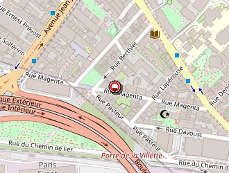 Carte de Efferis à Pantin