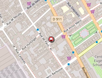 Carte de La Palette à Clichy