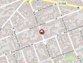 Carte de Coiff'services à Courbevoie