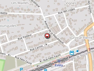 Carte de Espace Esthetique à Esbly