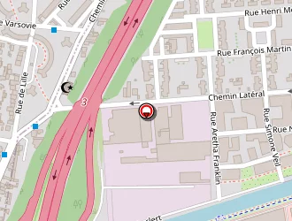 Carte de Borne D'appel Taxi à Bondy