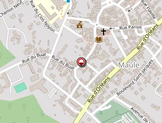 Carte de Coudray Michel à Maule