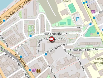 Carte de La Souris Verte 92 à Clichy