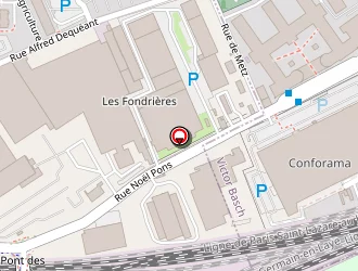 Carte de Dhl Express à Nanterre