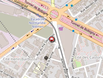 Carte de La Poste à Bobigny