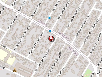 Carte de La Rosée à Bobigny