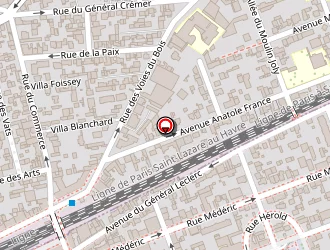 Carte de 2c Relec à Colombes