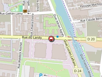 Carte de Lacomy à Aubervilliers