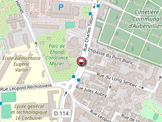 Carte de Franprix à Aubervilliers