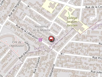 Carte de Martini Stores à Bobigny