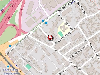 Carte de La Poste à Colombes