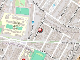 Carte de Ct Gs à Aubervilliers