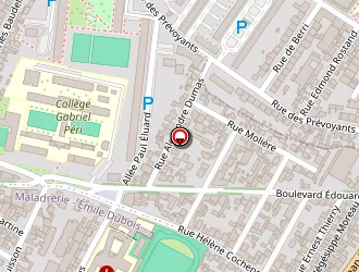 Carte de M D R à Aubervilliers