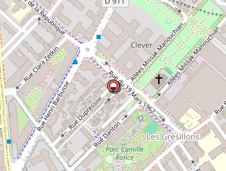 Carte de La Poste à Gennevilliers