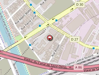 Carte de Burger King à Aubervilliers