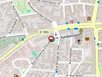 Carte de Arc En Miel à Colombes