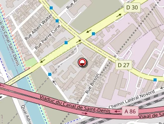 Carte de Setrim à Aubervilliers