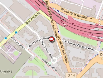 Carte de Liaisons Courses à Saint-denis