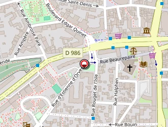 Carte de C-exact à Colombes