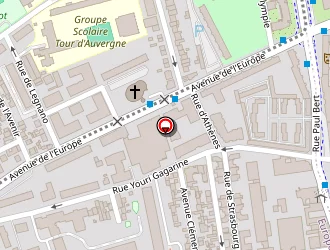 Carte de La Poste à Colombes