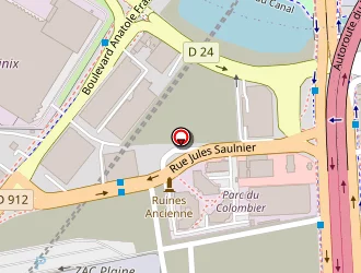 Carte de Ibis Saint Denis Stade Ouest à Saint-denis