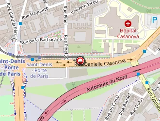 Carte de Barber Gé à Saint-denis