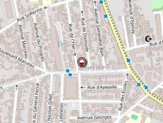 Carte de L'atelier Vidéo à Colombes