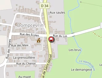 Carte de Sossong David à Dompcevrin